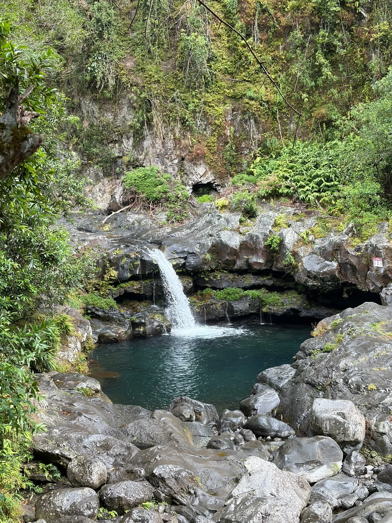 Petite cascade et bassin turquoise
